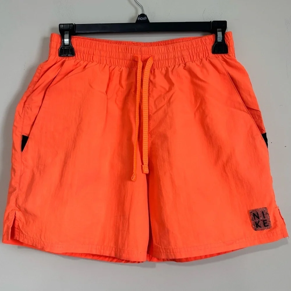 Nike Men’s Small Essential Volley Beach Pool Sporty Orange Pull on Swim Trunks